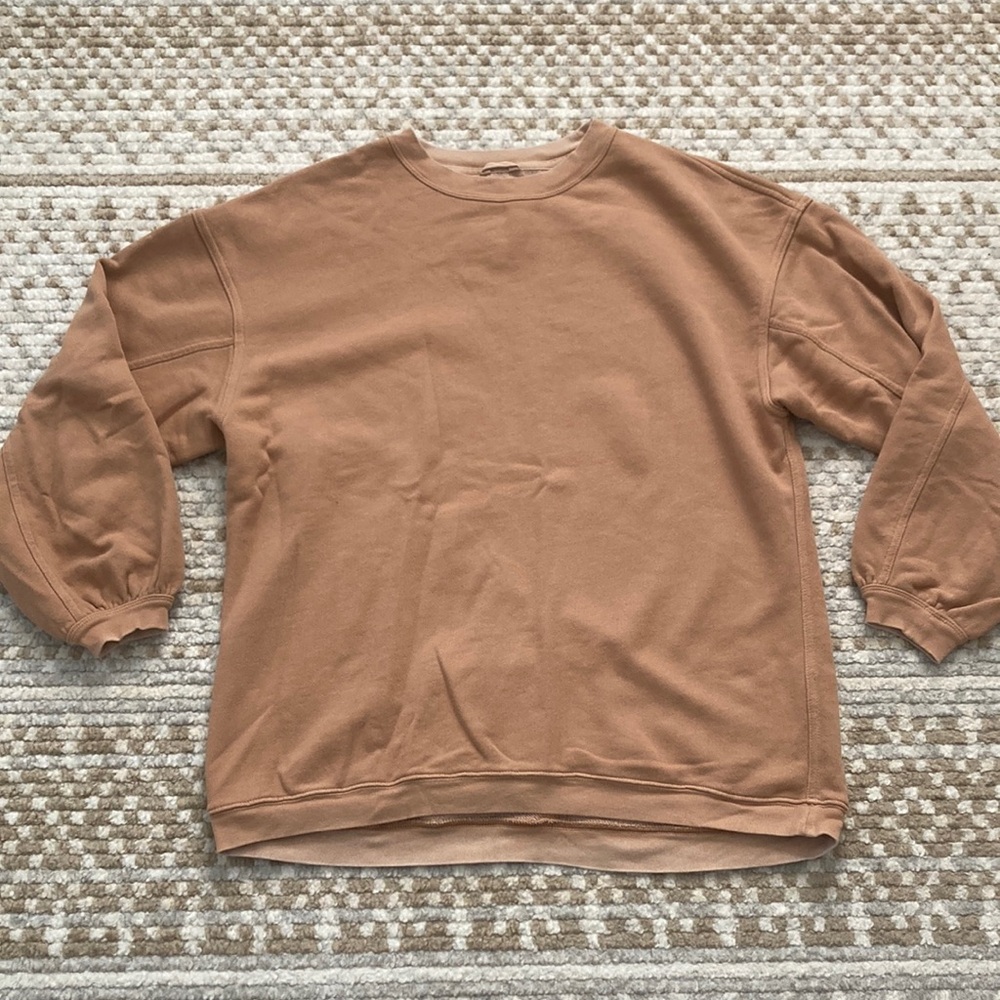 Aerie Oversized Puff Sleeve Crew Neck Sweatshirt